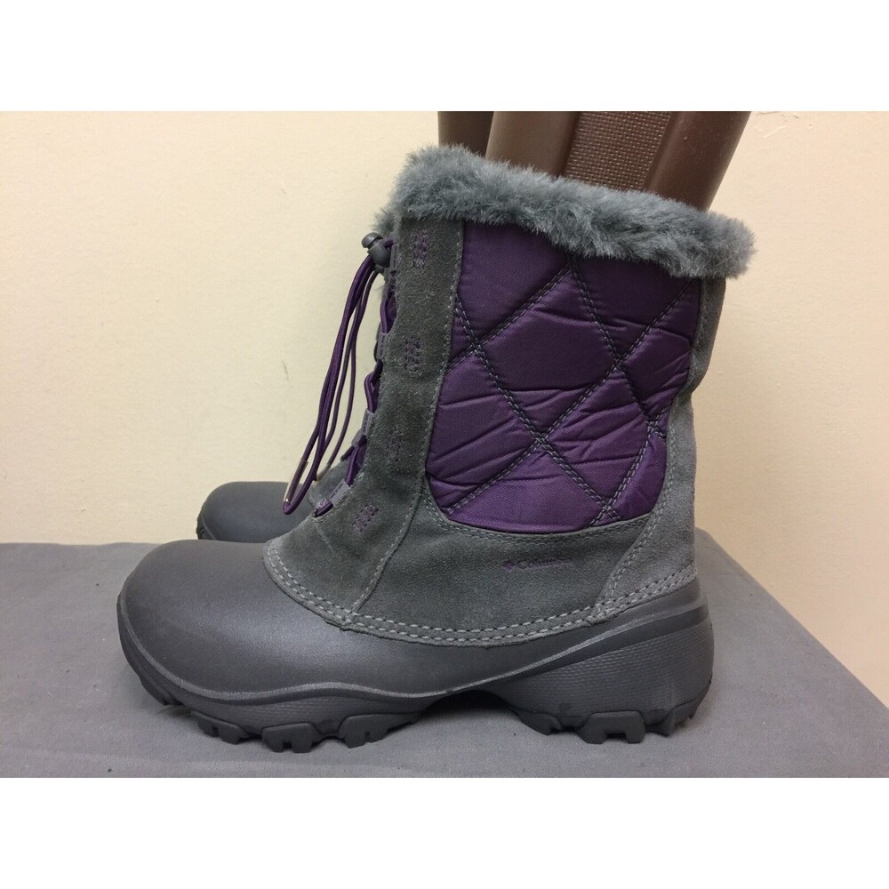 Columbia Women insulated 200 Grams Winter graysuede Boots BY1380-502 US 5-EUR 37